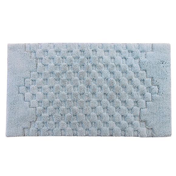 Knights Bridge Melange Bath Rug Collection, 17" x 24", Light Blue - Picture 1 of 6